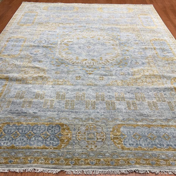 Indo Hand-knotted Mamluk Wool Rug (9'1 x 12')