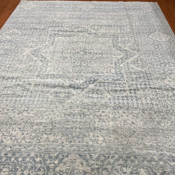 Indo Hand-knotted Mamluk Wool Rug (9'1 x 12'1)