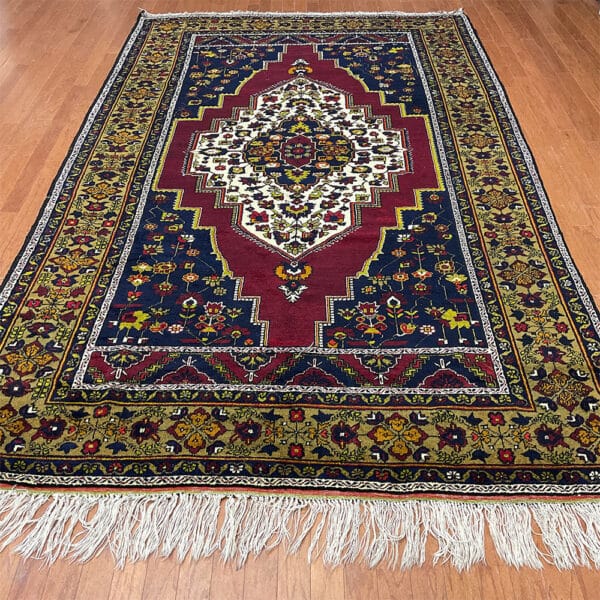 Turkish Hand-knotted Antique 1960s Anatolia Wool Rug (6'7 x 11'8)