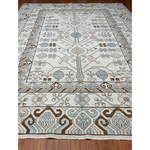 Afghan Hand-knotted Vegetable Dye Khotan Wool Rug (10'1 x 13'11)