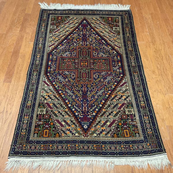 Afghan Hand-knotted Balouchi Wool Rug (3'10 x 6'6)
