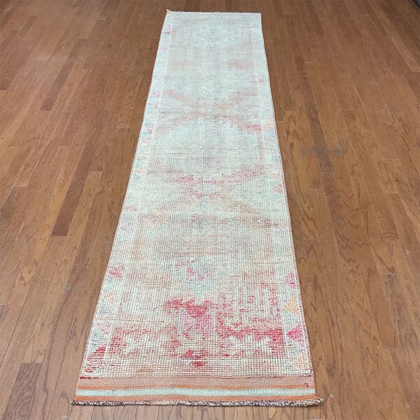 Turkish Hand-knotted Oushak Wool Runner (2'9 x 11'10)