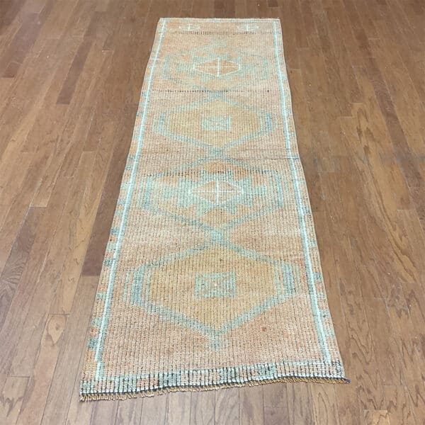 Turkish Hand-knotted Oushak Wool Runner (2'9 x 8'6)