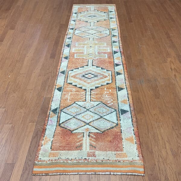 Turkish Hand-knotted Oushak Wool Runner (2'11 x 12'4)