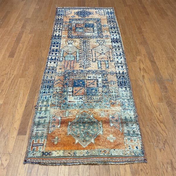 Turkish Hand-knotted Oushak Wool Runner (3'1 x 9'6)
