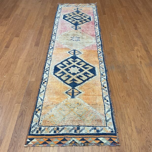 Turkish Hand-knotted Oushak Wool Runner (2'10 x 11'1)