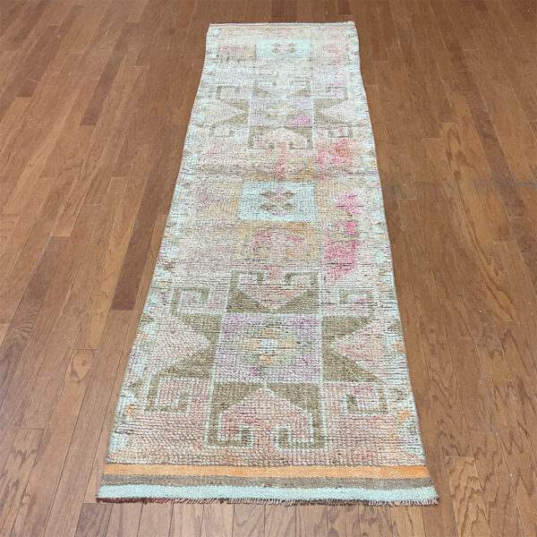Turkish Hand-knotted Oushak Wool Runner (2'8 x 9'5)