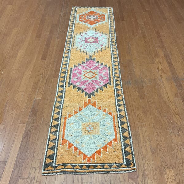 Turkish Hand-knotted Oushak Wool Runner (2'8 x 11'8)
